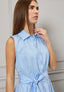 Vestito midi chemisier bicolore