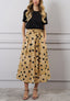 Vestito midi combinato gonna pois