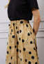 Vestito midi combinato gonna pois