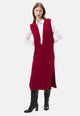Vestito-midi-in-maglia-scollo-profondo