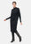 Vestito midi in maglina collo cratere