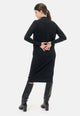 Vestito midi in maglina collo cratere
