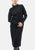 Vestito midi in maglina collo cratere