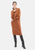 Vestito midi in maglina collo cratere