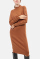 Vestito midi in maglina collo cratere