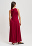 Vestito lungo con scollo a goccia - BORDEAUX