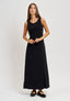 Vestito lungo smanicato - NERO