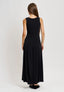 Vestito lungo smanicato - NERO