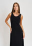 Vestito lungo smanicato - NERO