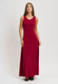 Vestito lungo smanicato - BORDEAUX