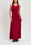Vestito lungo smanicato - BORDEAUX