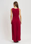 Vestito lungo smanicato - BORDEAUX