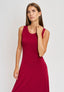 Vestito lungo smanicato - BORDEAUX