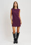 Vestito corto tubino smanicato - BORDEAUX