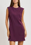 Vestito corto tubino smanicato - BORDEAUX