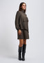 Short ruffled dress - MILITARY