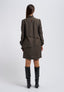 Short ruffled dress - MILITARY