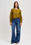 Blusa in tencell con volant ai polsi - OCRA