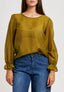 Blusa in tencell con volant ai polsi - OCRA