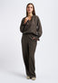Blusa viscosa con volant polso - MILITARE