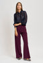 Blusa con rouches e lacci al collo - BLU