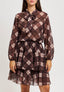 Blusa con stampa tartan - MARRONE/BEIGE