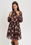 Blusa con stampa tartan - MARRONE/BEIGE