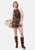 Blusa patchwork bottoni dietro
