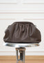 Borsa clutch in vera pelle - MARRONE