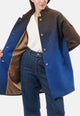 Cappotto over sfumato con bottoni