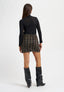 Gonna corta in paillettes - NERO