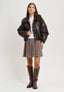 Gonna corta a pieghe in galles - BEIGE
