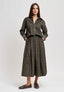 Gonna midi tartan a pieghe - MILITARE