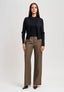 Cardigan a costine con lurex - NERO