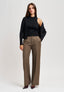 Cardigan a costine con lurex - NERO