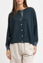 Cardigan con bordi a contrasto - NERO