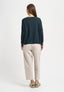 Cardigan con bordi a contrasto - NERO