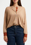 Cardigan con bordi a contrasto - BEIGE