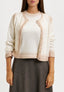 Cardigan girocollo sfumato - AVORIO