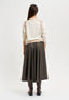 Cardigan girocollo sfumato - AVORIO