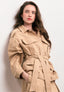 Giacca sahariana con cintura - BEIGE