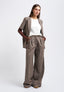Giacca con maniche in pizzo - CAMMELLO