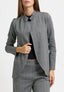 Giacca aperta in jacquard spinato - GRIGIO MEDIO