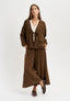 Giacca kimono con laccio - TABACCO