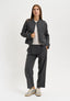 Giacca corta con zip - GRIGIO SCURO