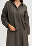 Giacca camicia in galles - FANGO