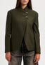 Giacca con chiusura diagonale - MILITARE