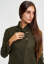 Giacca con chiusura diagonale - MILITARE