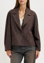 Giacca corta con manica raglan - MARRONE