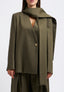 Coat jacket with stole - MILITARY GREEN
